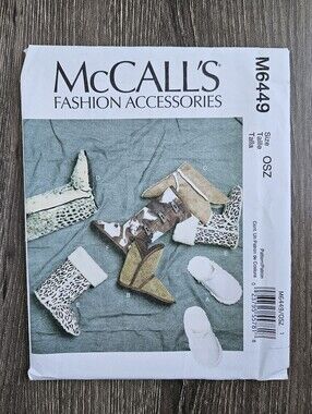 NEW McCall's M6449 Slippers and Booties Pattern